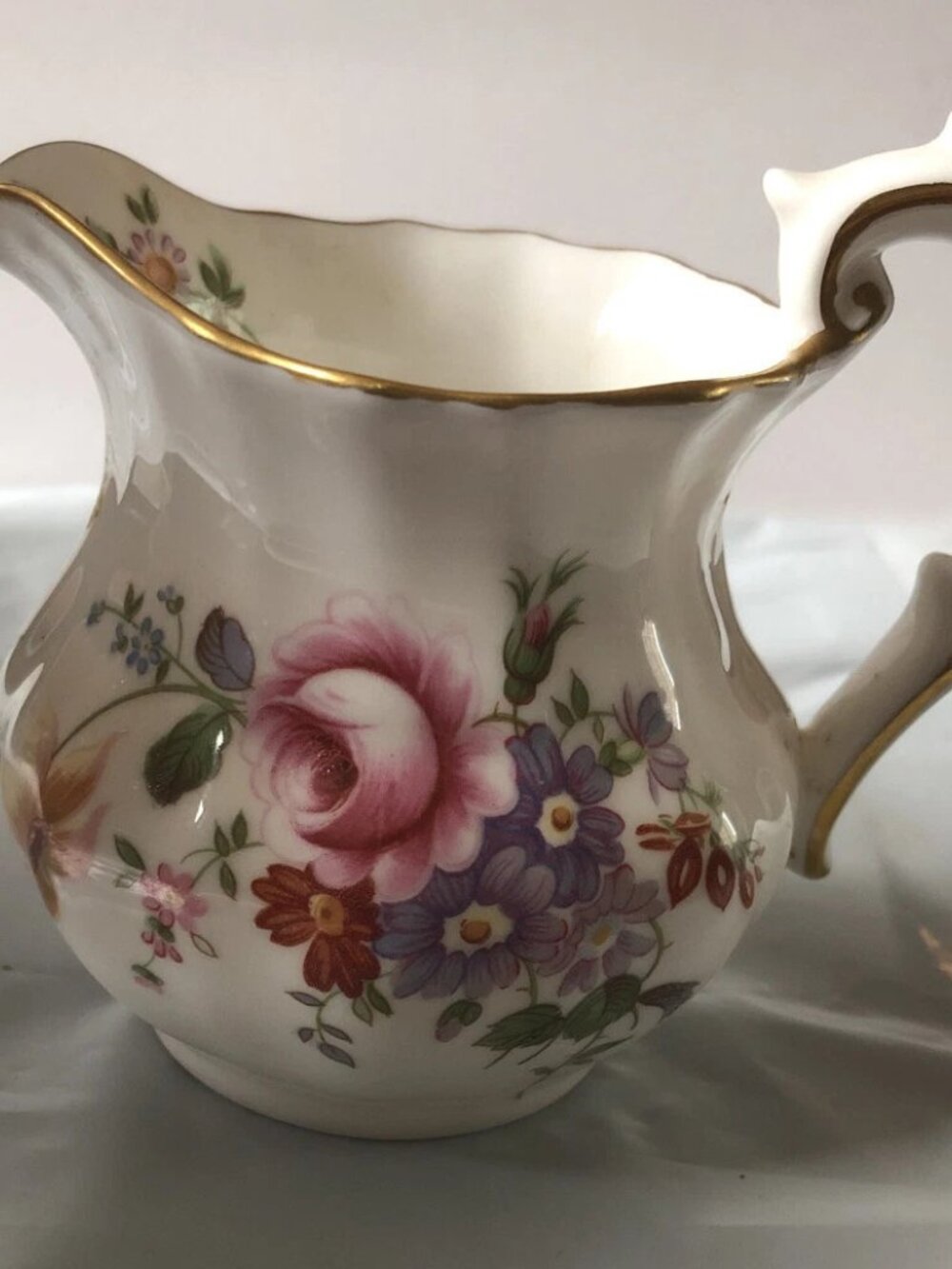 Vintage Royal Crown Derby Derby Posies 3” Bone China Creamer England